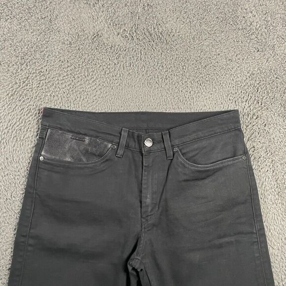 Levis Jeans Mens 34x34 Black 511 Slim Fit Stretch Red Loop Denim Casual - Picture 2 of 16